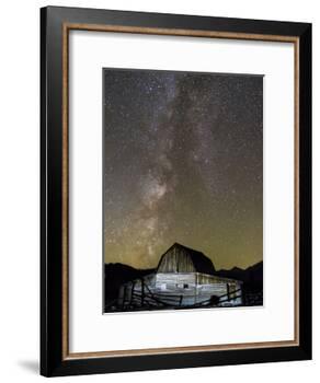 Moulton Barn and Milky Way Galaxy-Mike Cavaroc-Framed Photographic Print