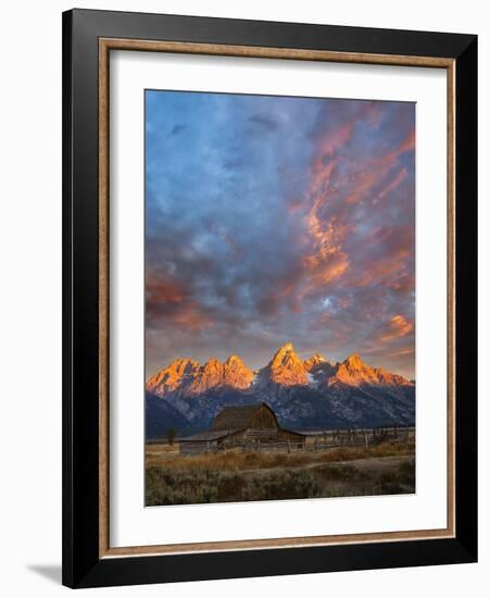 Moulton Barn at Sunrise, Grand Teton National Park-Adam Jones-Framed Photographic Print