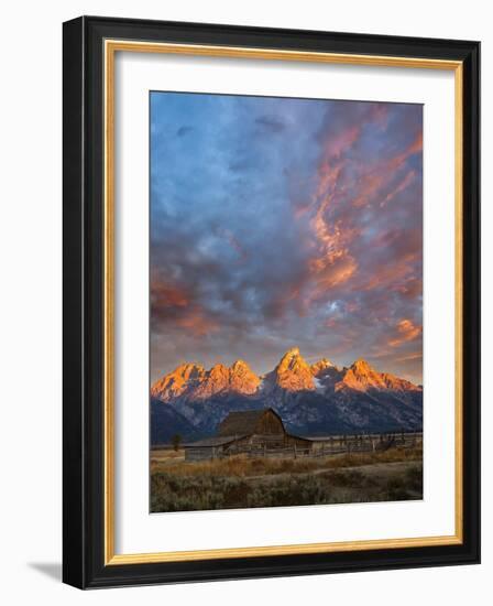 Moulton Barn at Sunrise, Grand Teton National Park-Adam Jones-Framed Photographic Print