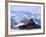Moulton Barn below the Teton Range in winter-Scott T^ Smith-Framed Photographic Print
