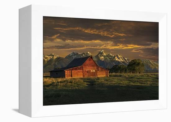 Moulton Barn Sunrise-Galloimages Online-Framed Premier Image Canvas