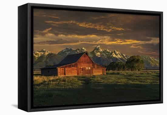 Moulton Barn Sunrise-Galloimages Online-Framed Premier Image Canvas