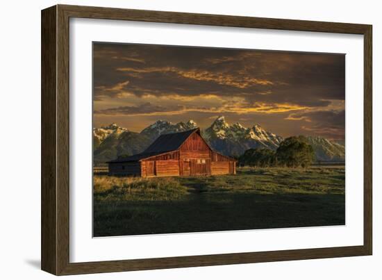 Moulton Barn Sunrise-Galloimages Online-Framed Photographic Print