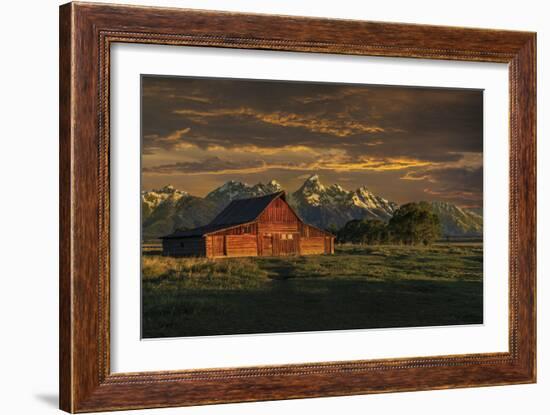 Moulton Barn Sunrise-Galloimages Online-Framed Photographic Print