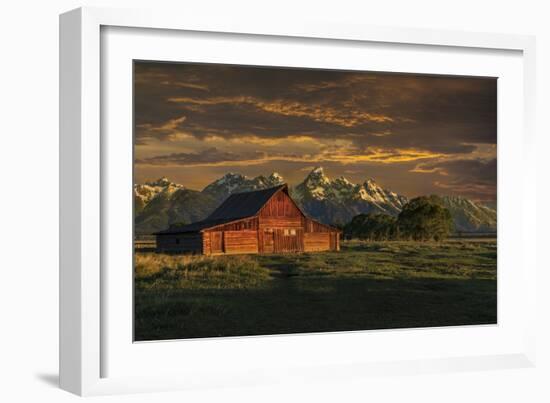 Moulton Barn Sunrise-Galloimages Online-Framed Photographic Print