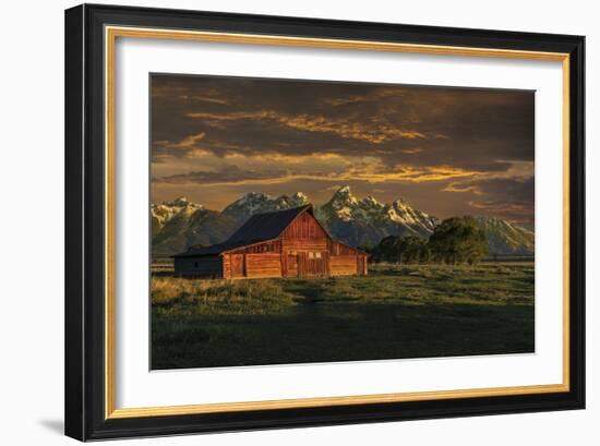 Moulton Barn Sunrise-Galloimages Online-Framed Photographic Print