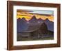 Moulton Barn Sunset-Mike Cavaroc-Framed Photographic Print