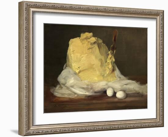 Mound of Butter, 1875-85-Antoine Vollon-Framed Giclee Print