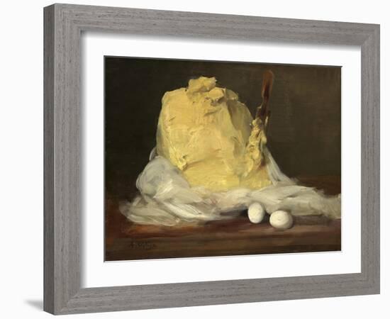 Mound of Butter, 1875-85-Antoine Vollon-Framed Giclee Print