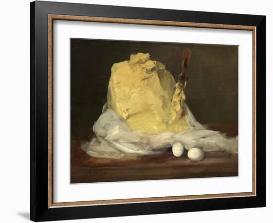 Mound of Butter, 1875-85-Antoine Vollon-Framed Giclee Print