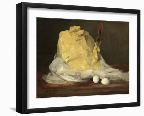 Mound of Butter, 1875-85-Antoine Vollon-Framed Giclee Print