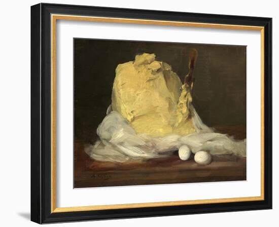 Mound of Butter, 1875-85-Antoine Vollon-Framed Giclee Print