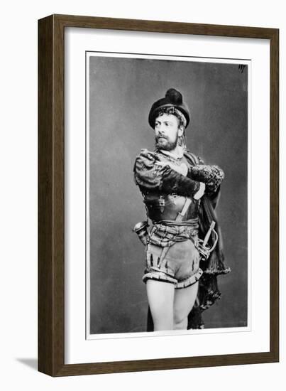 Mounet-Sully (1841-1916) as Hernani in "Hernani Ou L'Honneur Castillan" by Victor Hugo (1802-85)-null-Framed Giclee Print