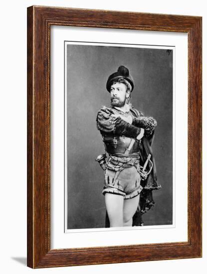 Mounet-Sully (1841-1916) as Hernani in "Hernani Ou L'Honneur Castillan" by Victor Hugo (1802-85)-null-Framed Giclee Print