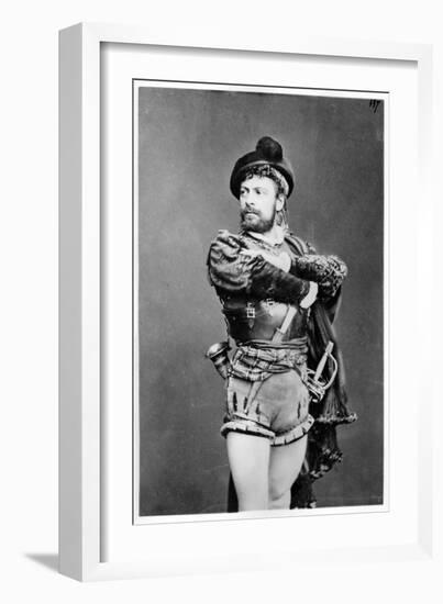 Mounet-Sully (1841-1916) as Hernani in "Hernani Ou L'Honneur Castillan" by Victor Hugo (1802-85)-null-Framed Giclee Print