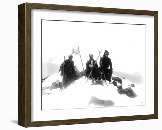 Mount Adams Summit, Circa 1901-Asahel Curtis-Framed Giclee Print