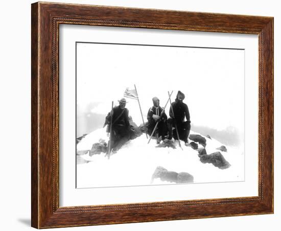 Mount Adams Summit, Circa 1901-Asahel Curtis-Framed Giclee Print