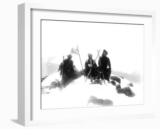 Mount Adams Summit, Circa 1901-Asahel Curtis-Framed Giclee Print