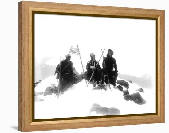 Mount Adams Summit, Circa 1901-Asahel Curtis-Framed Premier Image Canvas