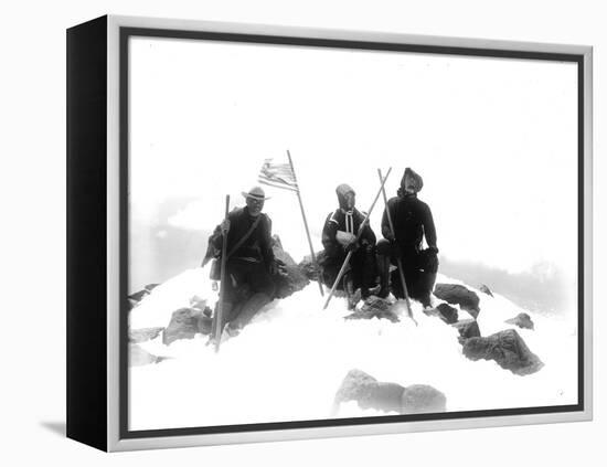 Mount Adams Summit, Circa 1901-Asahel Curtis-Framed Premier Image Canvas