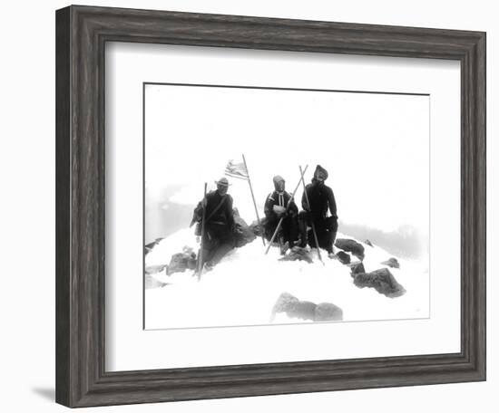 Mount Adams Summit, Circa 1901-Asahel Curtis-Framed Giclee Print