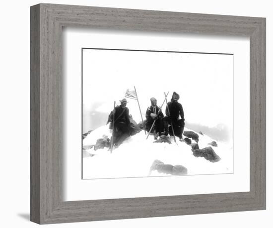 Mount Adams Summit, Circa 1901-Asahel Curtis-Framed Giclee Print