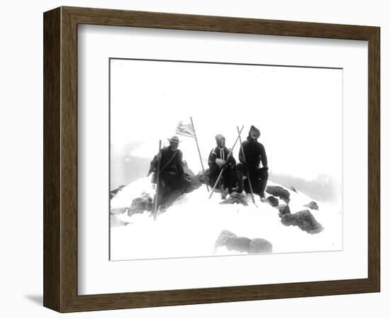 Mount Adams Summit, Circa 1901-Asahel Curtis-Framed Giclee Print