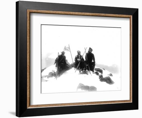 Mount Adams Summit, Circa 1901-Asahel Curtis-Framed Giclee Print