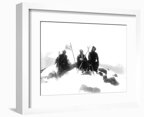 Mount Adams Summit, Circa 1901-Asahel Curtis-Framed Giclee Print