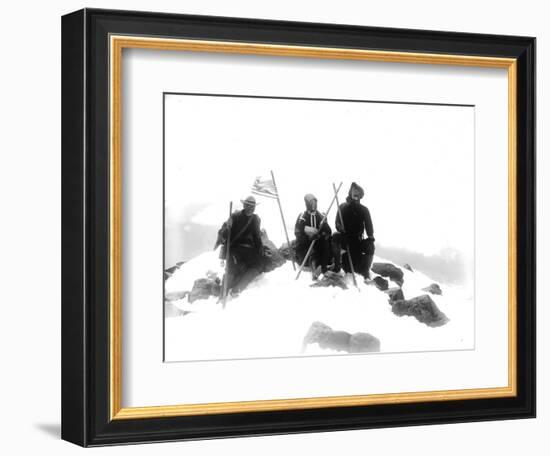 Mount Adams Summit, Circa 1901-Asahel Curtis-Framed Giclee Print