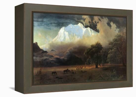 Mount Adams, Washington-Albert Bierstadt-Framed Stretched Canvas