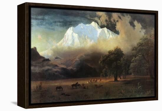 Mount Adams, Washington-Albert Bierstadt-Framed Stretched Canvas