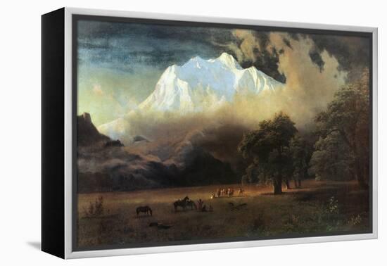 Mount Adams, Washington-Albert Bierstadt-Framed Stretched Canvas