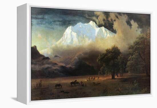 Mount Adams, Washington-Albert Bierstadt-Framed Stretched Canvas