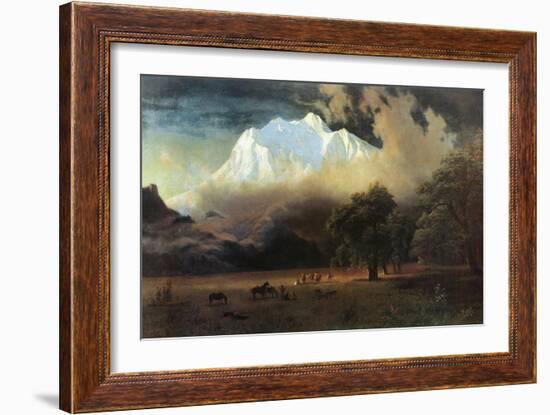 Mount Adams, Washington-Albert Bierstadt-Framed Premium Giclee Print