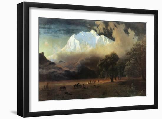 Mount Adams, Washington-Albert Bierstadt-Framed Premium Giclee Print