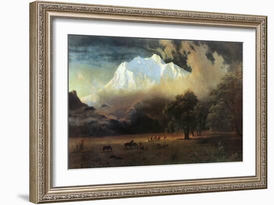 Mount Adams, Washington-Albert Bierstadt-Framed Art Print