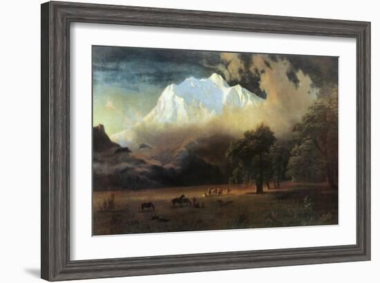 Mount Adams, Washington-Albert Bierstadt-Framed Art Print