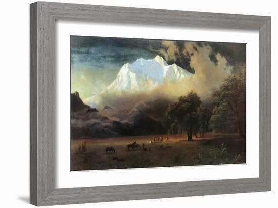 Mount Adams, Washington-Albert Bierstadt-Framed Art Print