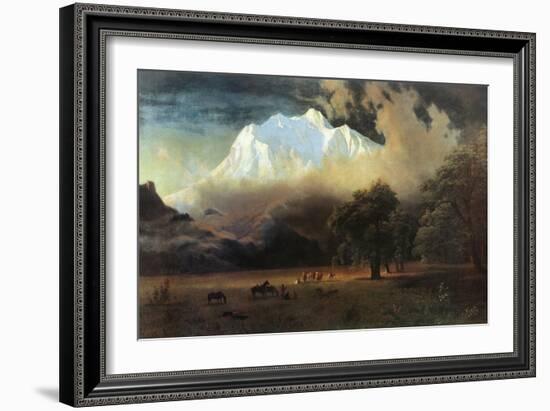 Mount Adams, Washington-Albert Bierstadt-Framed Art Print