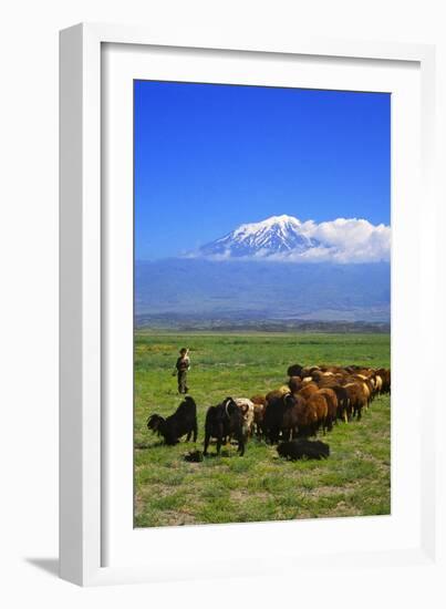 Mount Ararat-Charles Bowman-Framed Photographic Print