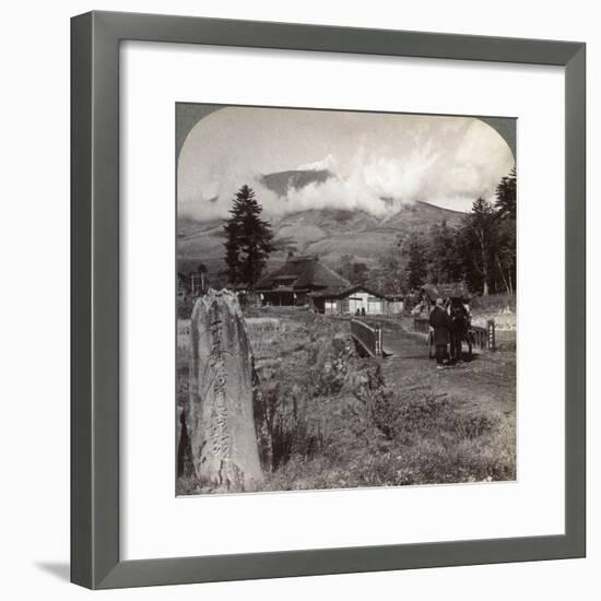 Mount Asama (Asamayam), Japan's Largest Active Volcano, Northwest from Katsukake, 1904-Underwood & Underwood-Framed Photographic Print