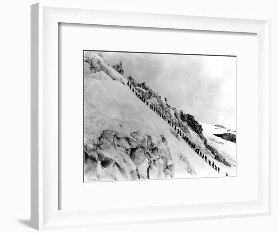 Mount Baker Ascent, 1908-Asahel Curtis-Framed Giclee Print