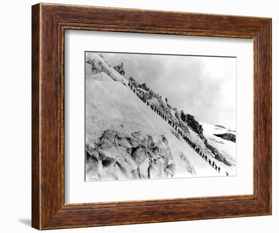 Mount Baker Ascent, 1908-Asahel Curtis-Framed Giclee Print