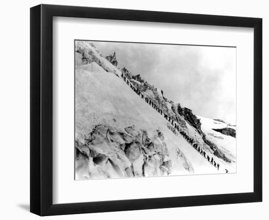 Mount Baker Ascent, 1908-Asahel Curtis-Framed Giclee Print