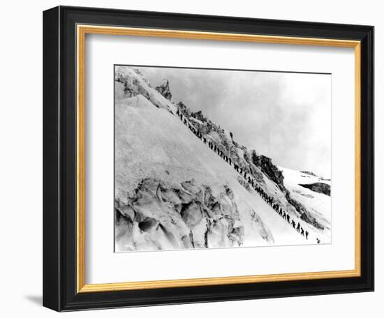 Mount Baker Ascent, 1908-Asahel Curtis-Framed Giclee Print