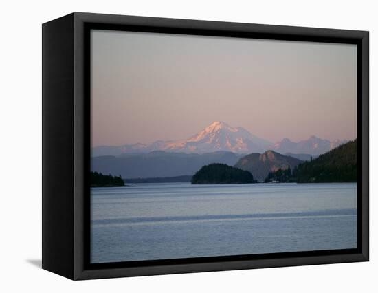 Mount Baker from San Juan Islands, Washington State, USA-Rob Cousins-Framed Premier Image Canvas