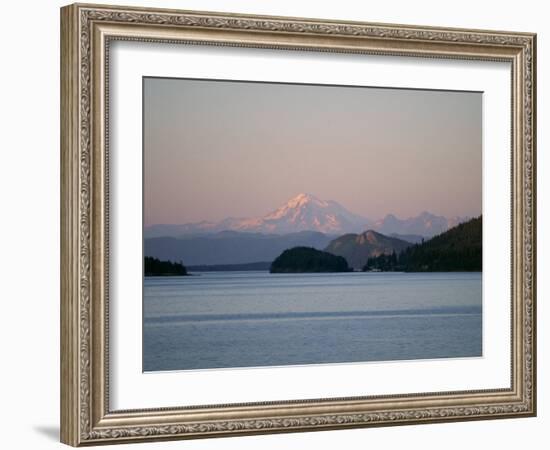 Mount Baker from San Juan Islands, Washington State, USA-Rob Cousins-Framed Photographic Print