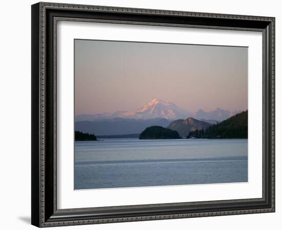 Mount Baker from San Juan Islands, Washington State, USA-Rob Cousins-Framed Photographic Print