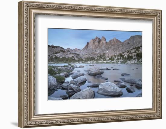 Mount Bonneville and Little Bonneville Lake. Bridger Wilderness, Wind River Range, Wyoming.-Alan Majchrowicz-Framed Photographic Print